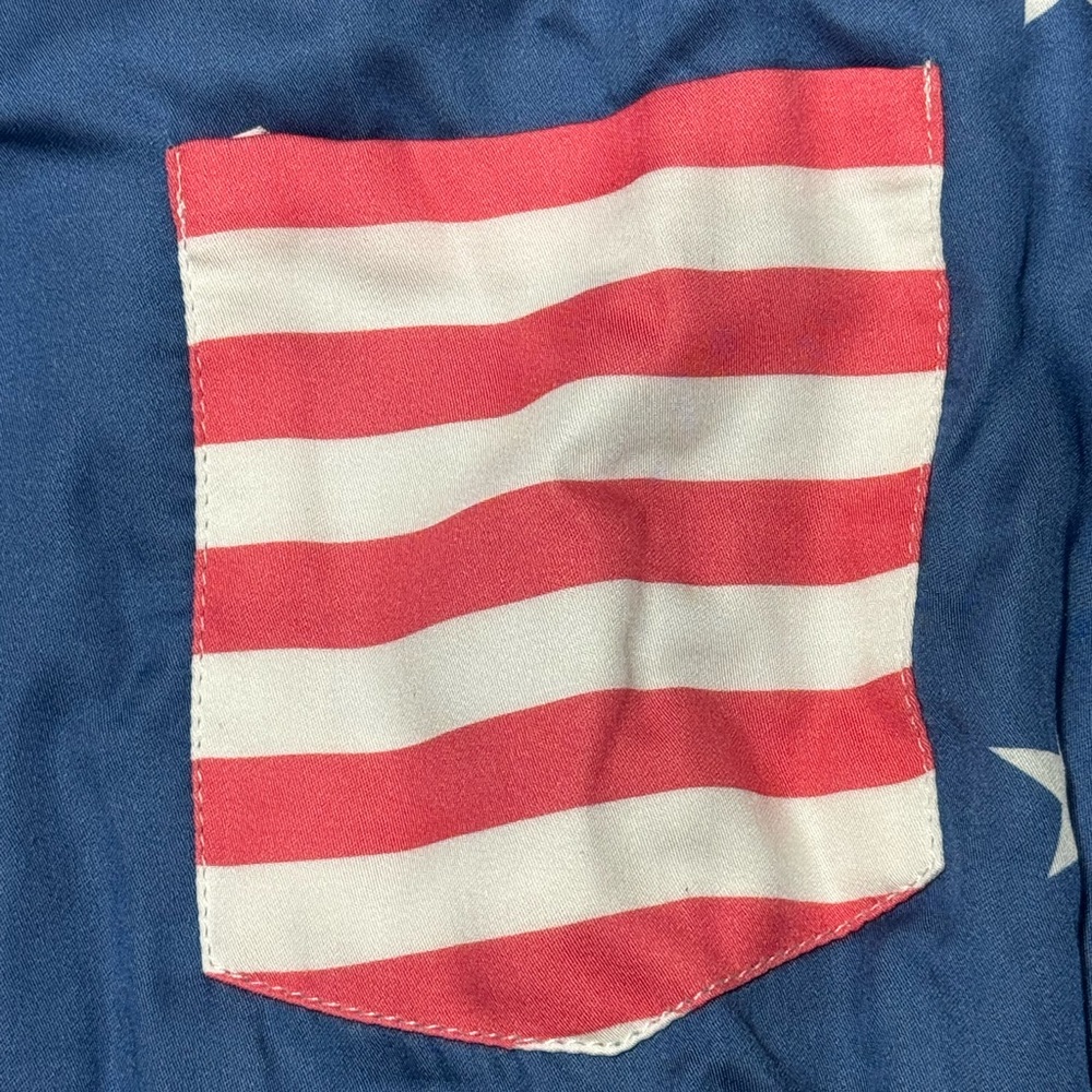 Tipsy Elves 4th of July Navy Old Glory
American Flag Button Down Shirt Women 1X - Picture 4 of 6